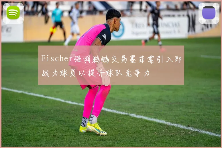 Fischer强调鹈鹕交易墨菲需引入即战力球员以提升球队竞争力